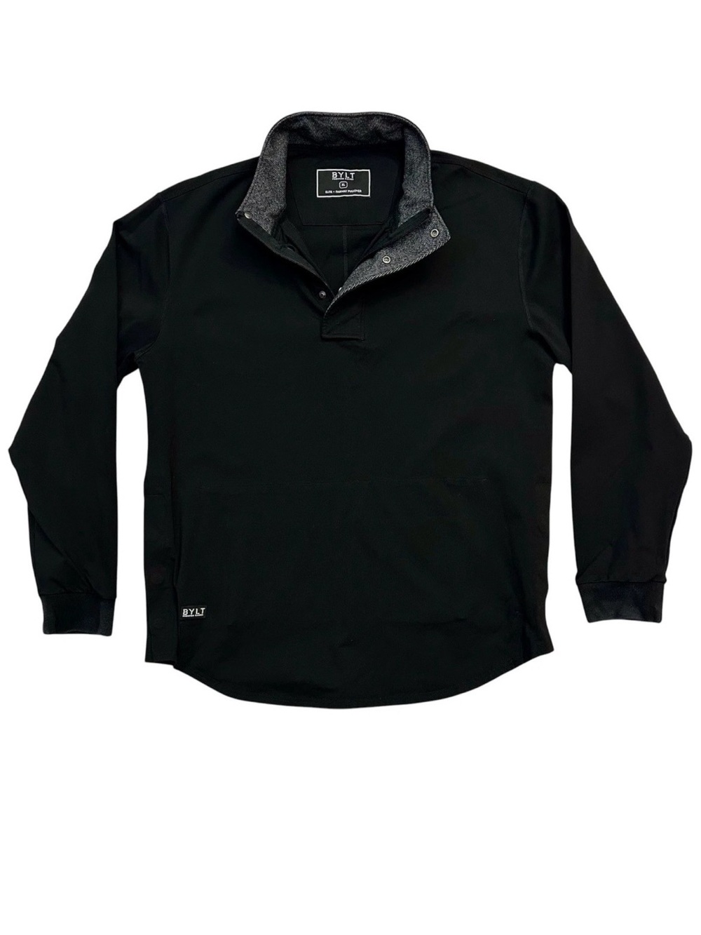 BYLT Elite+ Fairway Drop Cut Golf Pullover Men’s XL Long Sleeve Button Black